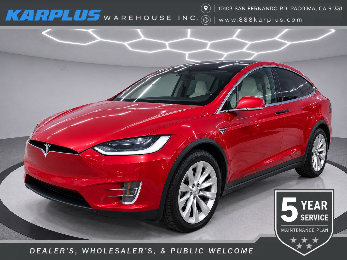 Used 2018 Tesla Model X 75D AWD/4WD image 1