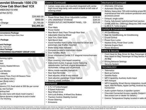 Used 2022 Chevrolet Silverado 1500 Custom RWD image 7