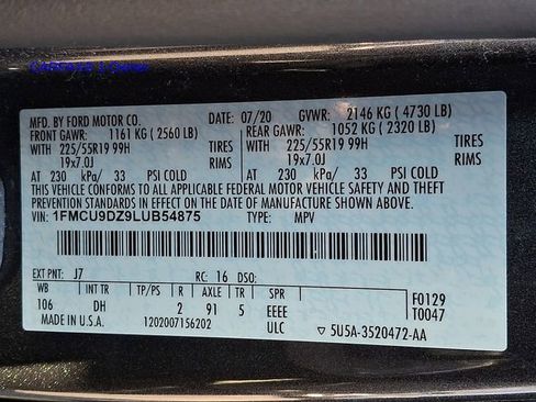 Used 2020 Ford Escape Titanium w/ Titanium Premium Package 2.0 image 30