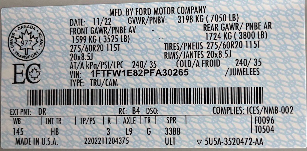 Used 2023 Ford F150 Lariat w/ Equipment Group 502A High AWD/4WD image 61