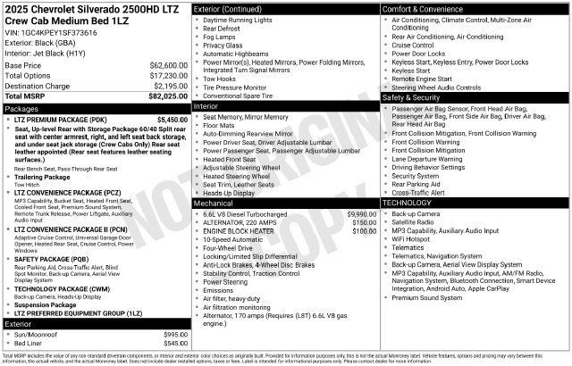 Certified 2025 Chevrolet Silverado 2500 LTZ w/ LTZ Premium Package AWD/4WD image 5
