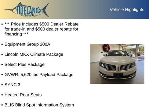 Used 2018 Lincoln MKX Select w/ Select Plus Package image 12