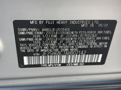 Used 2010 Subaru Forester 2.5X AWD/4WD image 31