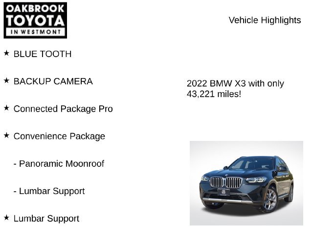 Used 2022 BMW X3 xDrive30i AWD/4WD image 5