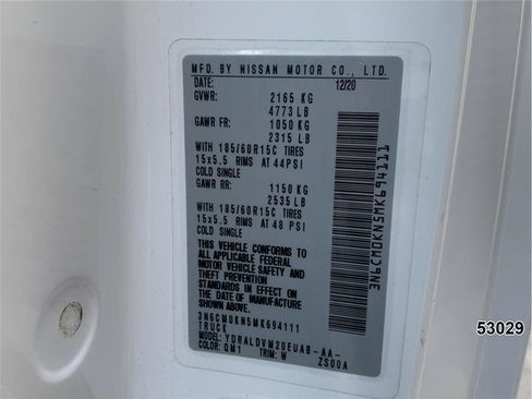 Used 2021 Nissan NV200 S w/ Back Door Glass Package FWD image 21