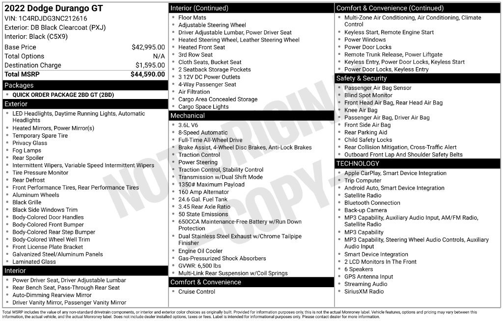 Used 2022 Dodge Durango GT AWD/4WD image 20