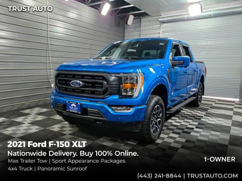 Used 2021 Ford F150 XLT w/ Equipment Group 302A High AWD/4WD image 1