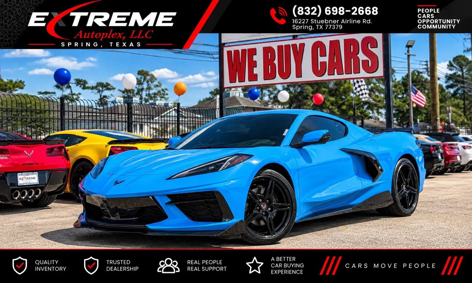 Used 2022 Chevrolet Corvette Stingray Coupe w/ 1LT RWD image 1