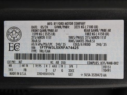 Used 2024 Ford F150 XLT w/ Equipment Group 302A MID AWD/4WD image 80