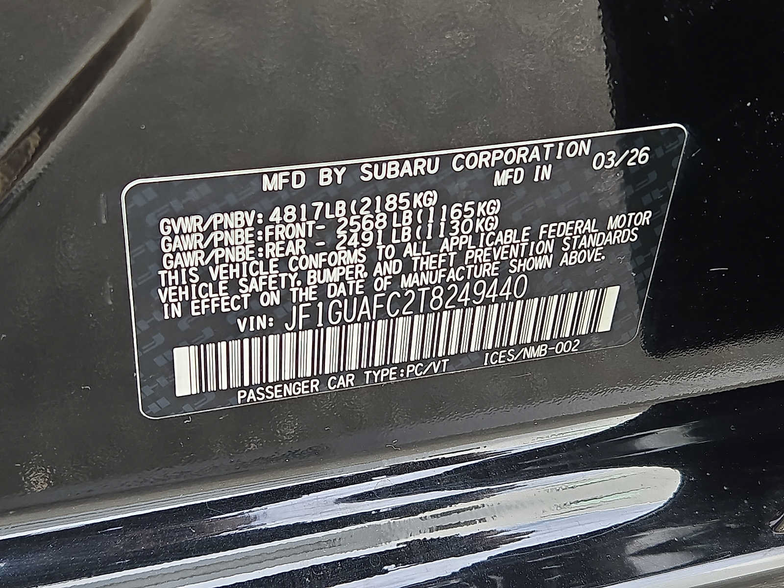 Certified 2026 Subaru Impreza 2.0i Sport AWD/4WD image 27