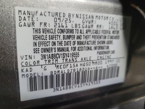 Used 2025 Nissan Sentra SV FWD image 33