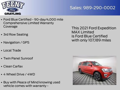 Used 2021 Ford Expedition Max Limited AWD/4WD image 5