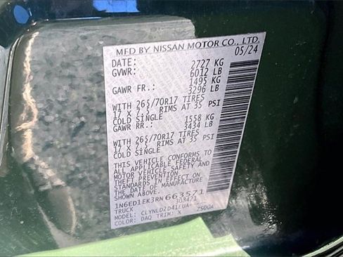 Used 2024 Nissan Frontier PRO-4X w/ Off-Road Protection Package image 26