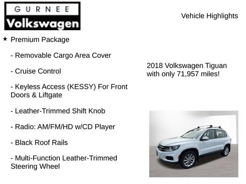 Used 2018 Volkswagen Tiguan Limited AWD/4WD image 7