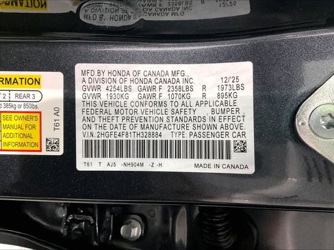 New 2026 Honda Civic Sport Touring image 17