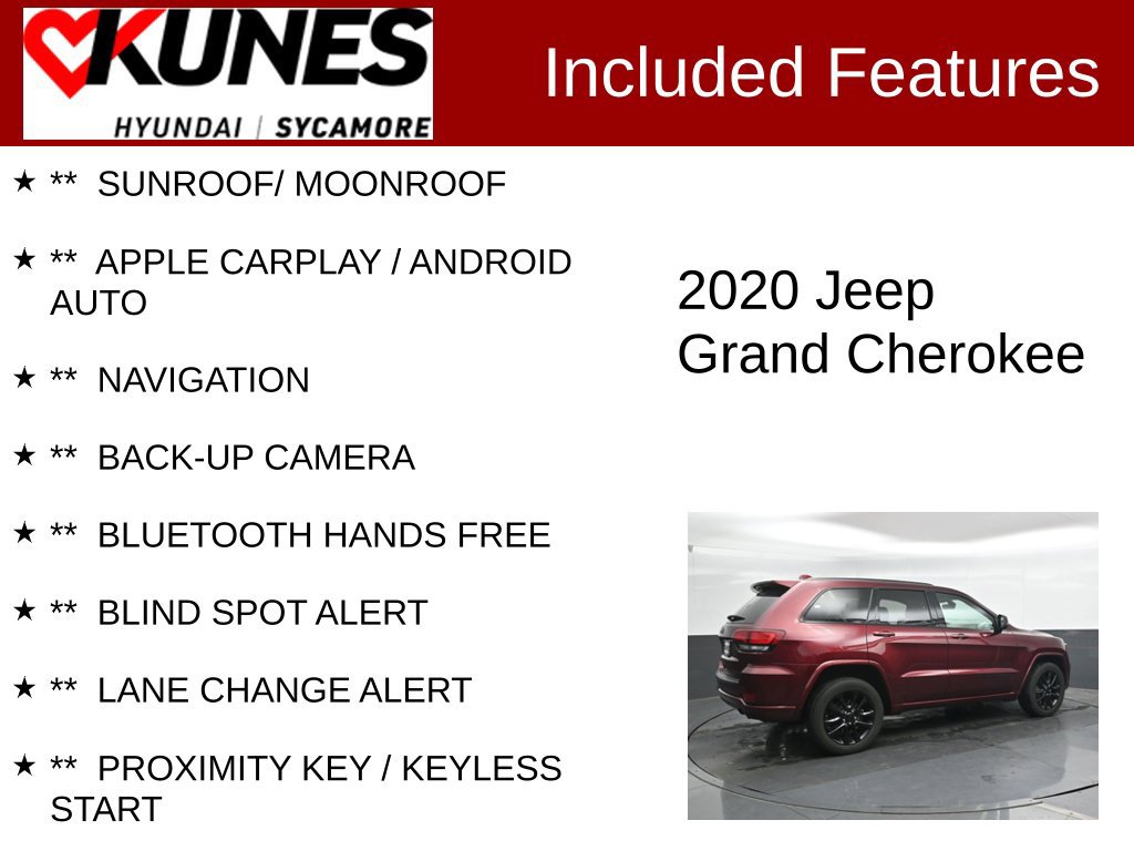 Used 2020 Jeep Grand Cherokee Altitude AWD/4WD image 2