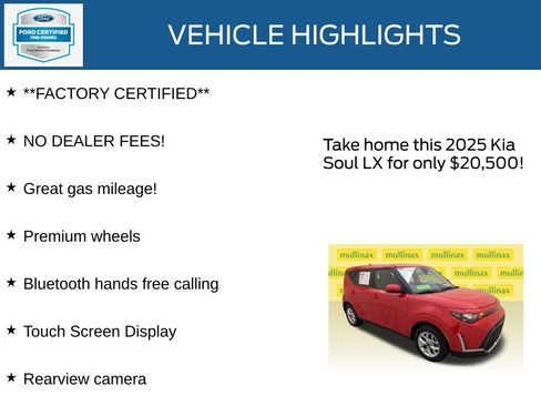 Used 2025 Kia Soul LX w/ LX Technology Package FWD image 12