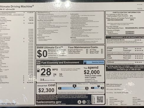 Certified 2025 BMW X1 xDrive28i w/ Technology Package AWD/4WD image 31