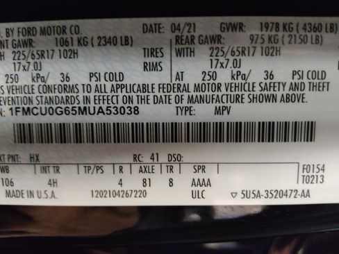 Used 2021 Ford Escape SE image 33