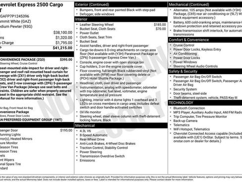 Used 2023 Chevrolet Express 2500 w/ Driver Convenience Package RWD image 5
