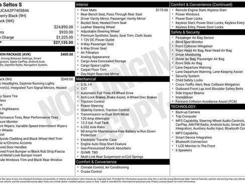 Used 2023 Kia Seltos S w/ Navigation Package AWD/4WD image 19