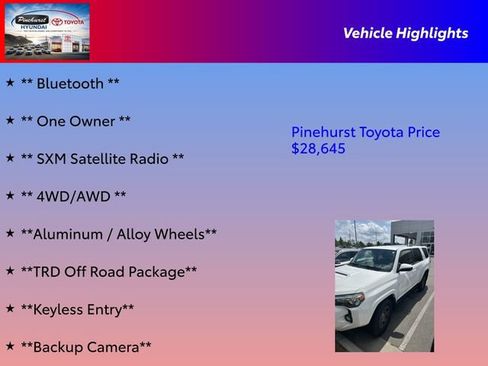 Used 2019 Toyota 4Runner TRD Off-Road AWD/4WD image 16