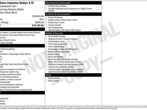 Used 2010 Subaru Impreza 2.5i image 6