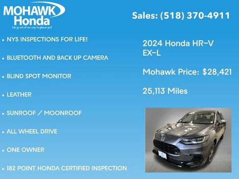 Certified 2024 Honda HR-V EX-L image 8