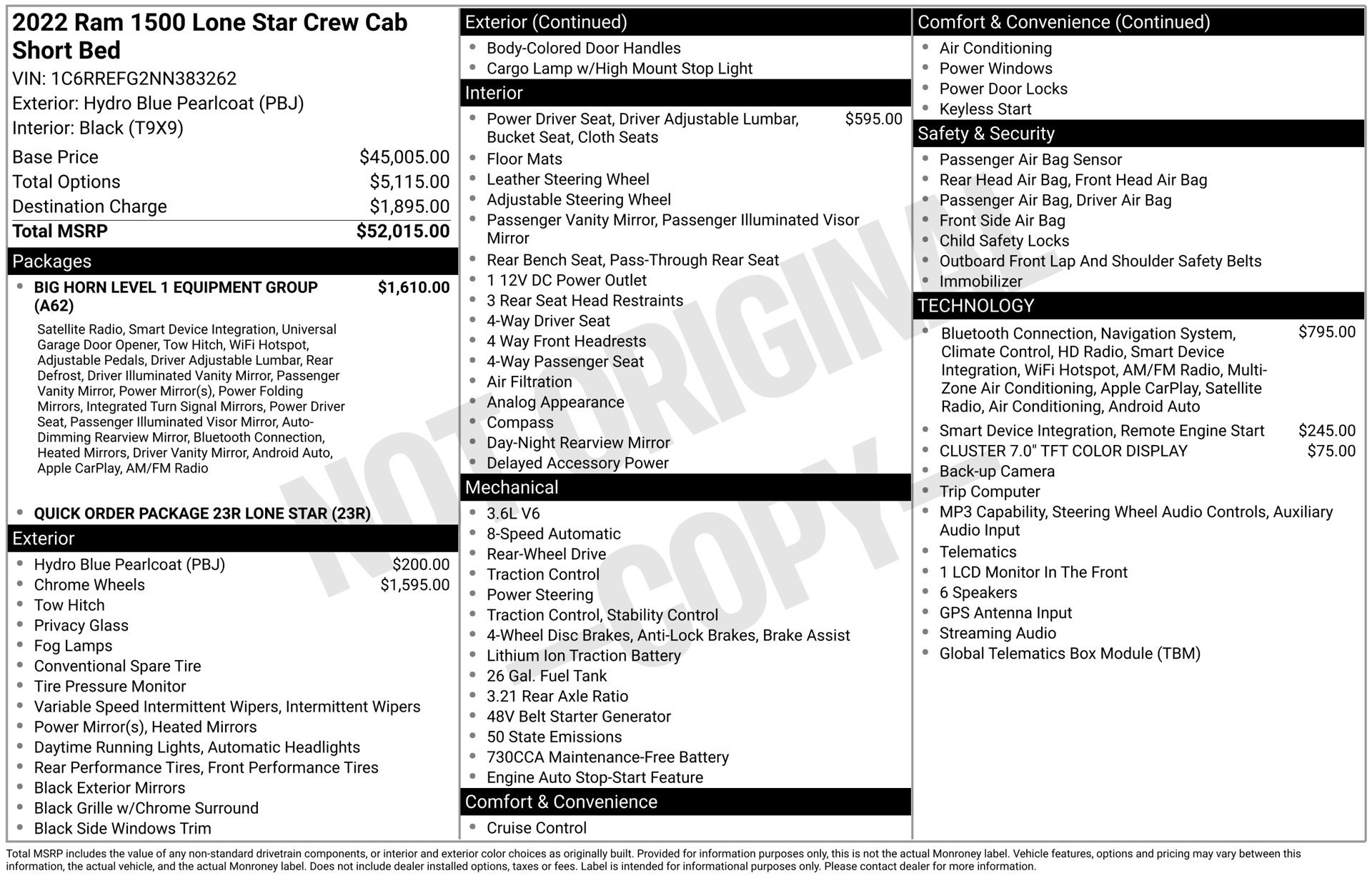 Used 2022 RAM 1500 Lone Star RWD image 42