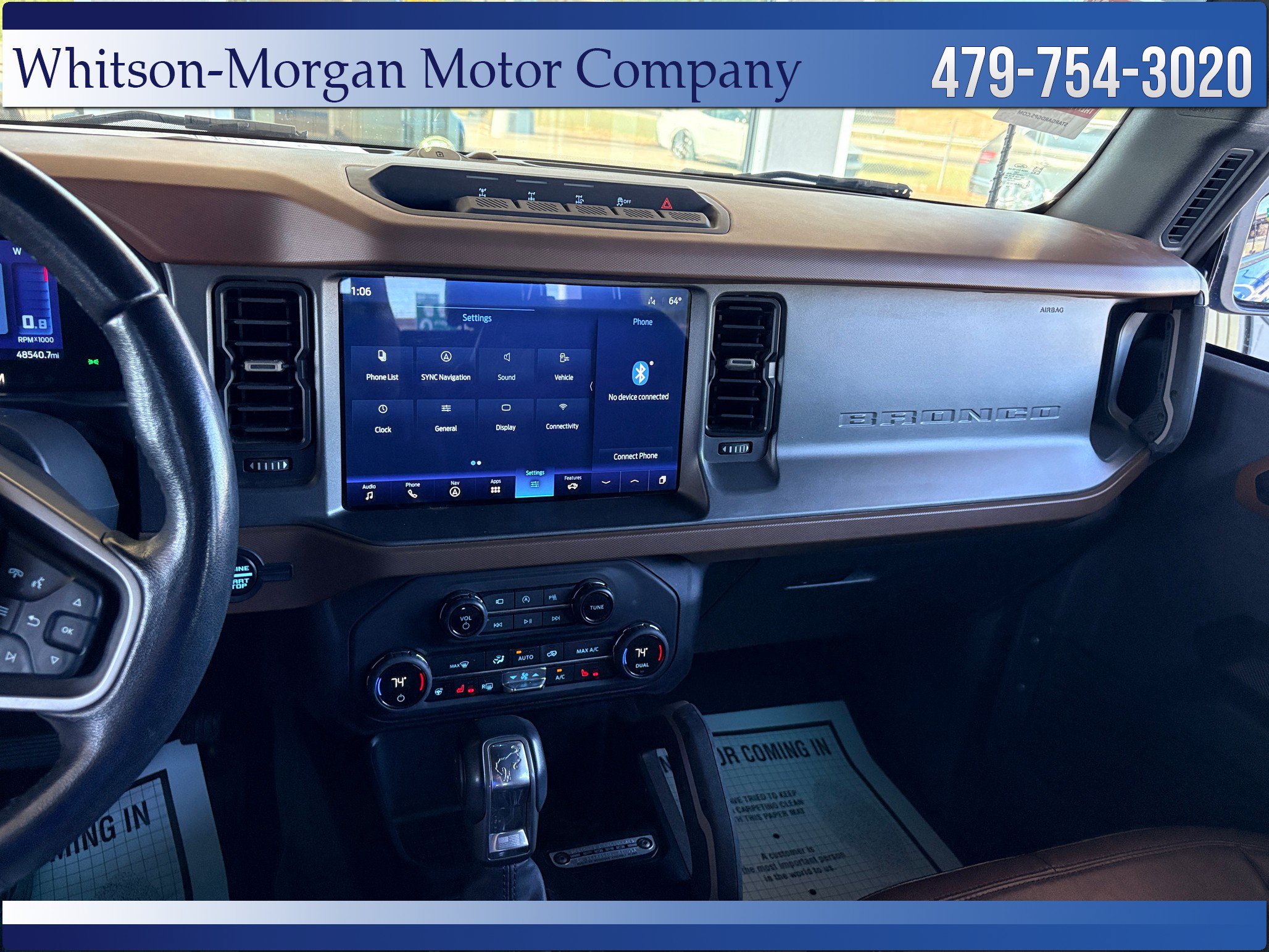 Used 2024 Ford Bronco Outer Banks w/ Sasquatch Package AWD/4WD image 20