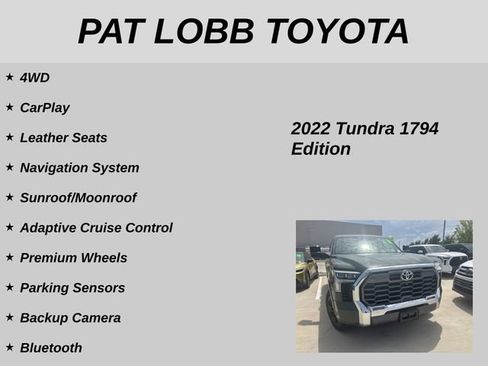 Used 2022 Toyota Tundra 1794 Edition w/ TRD Off-Road Package AWD/4WD image 20