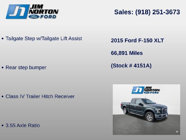 Used 2015 Ford F150 XLT w/ Equipment Group 302A Luxury AWD/4WD image 15