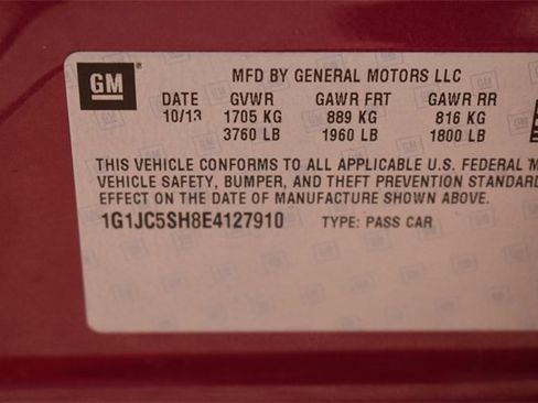 Certified 2014 Chevrolet Sonic LT w/ LT Promotional Package image 30