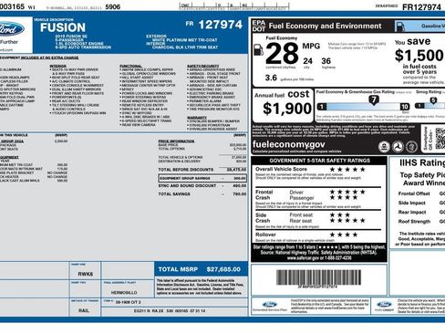 Used 2015 Ford Fusion SE w/ Equipment Group 202A image 22