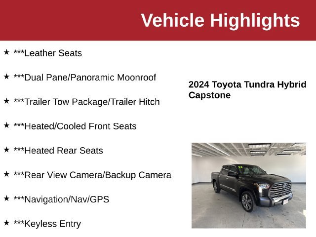 Used 2024 Toyota Tundra Capstone AWD/4WD image 10
