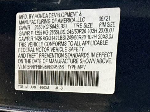 Used 2021 Honda Pilot Touring image 26