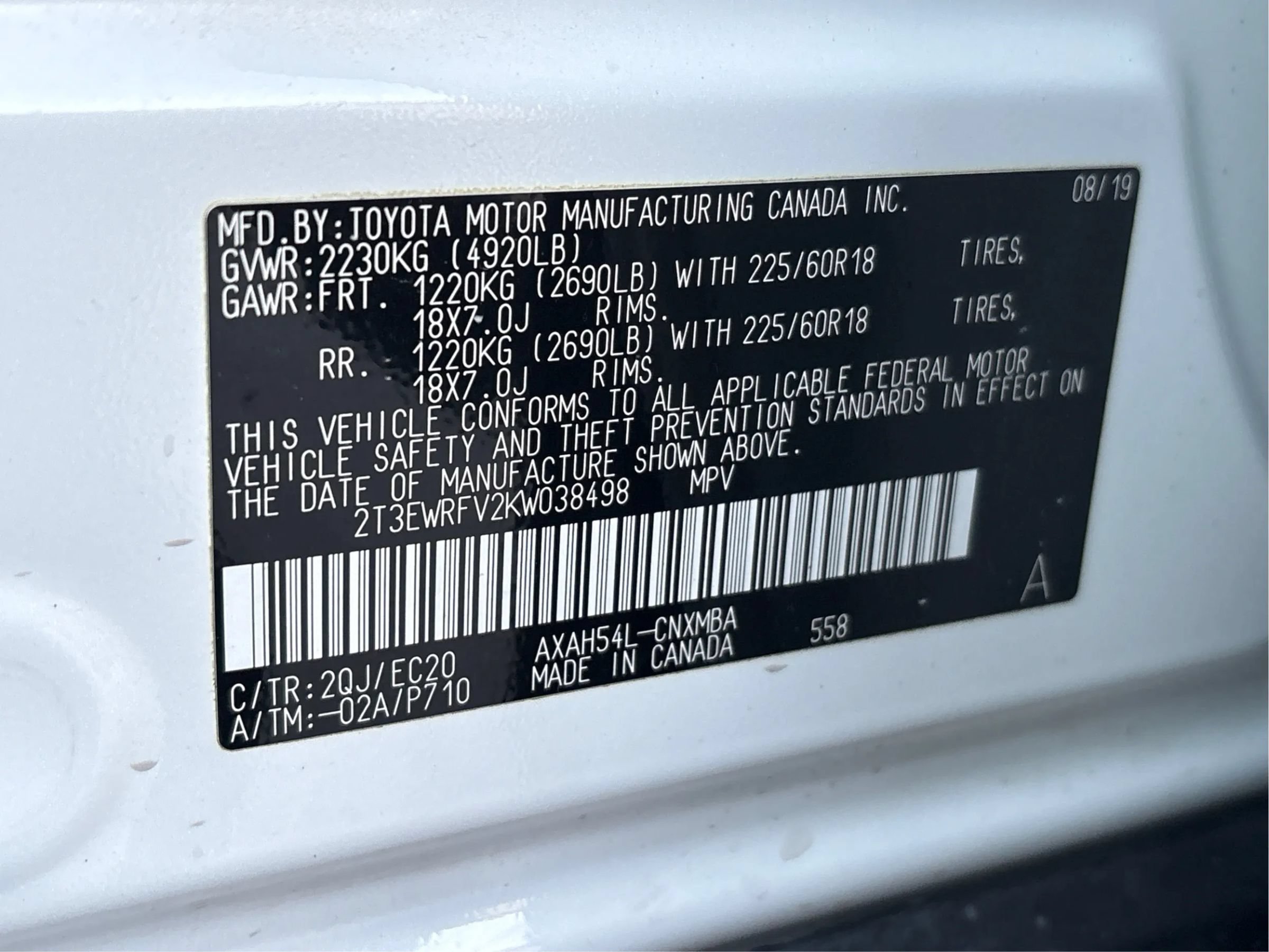 Used 2019 Toyota RAV4 XSE AWD/4WD image 61
