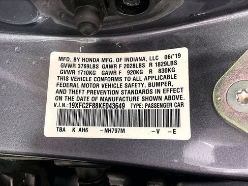 Used 2019 Honda Civic Sport image 32