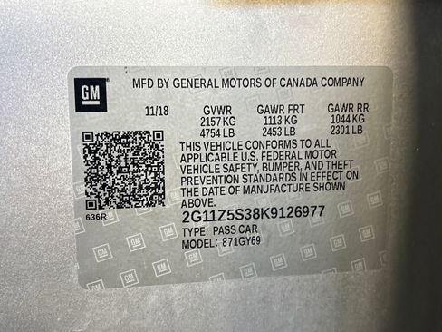 Used 2019 Chevrolet Impala LT w/ LT Convenience Package image 35