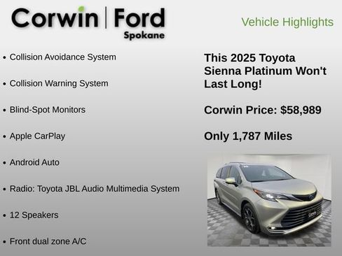 Used 2025 Toyota Sienna Platinum image 6