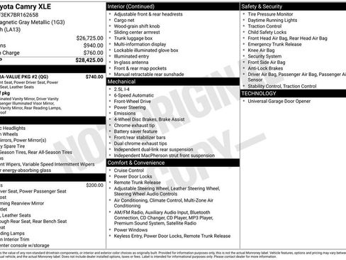 Used 2011 Toyota Camry XLE w/ XLE Extra-Value Pkg #2 image 14