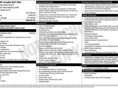 Used 2021 GMC Acadia SLE image 28