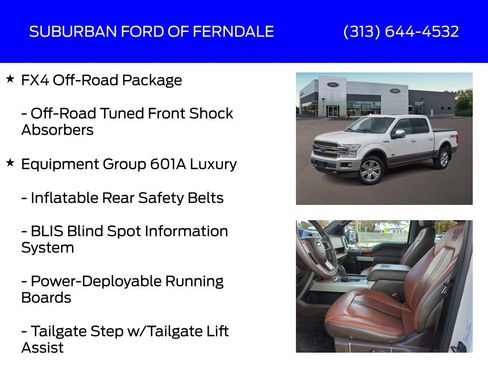 Used 2018 Ford F150 King Ranch w/ Equipment Group 601A Luxury image 9