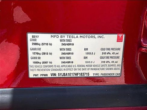 Used 2017 Tesla Model S 75 RWD image 30