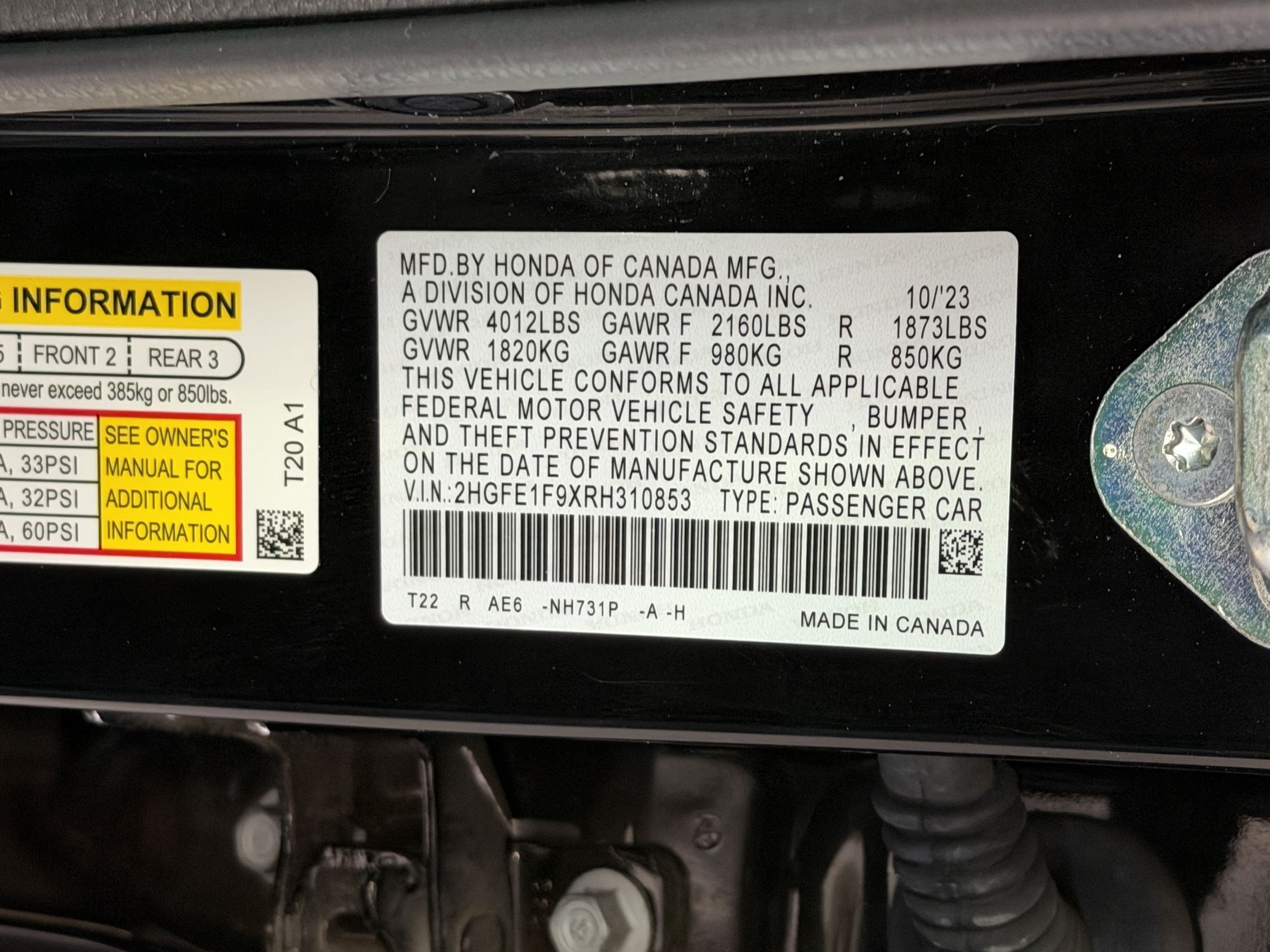 Certified 2024 Honda Civic Touring image 24