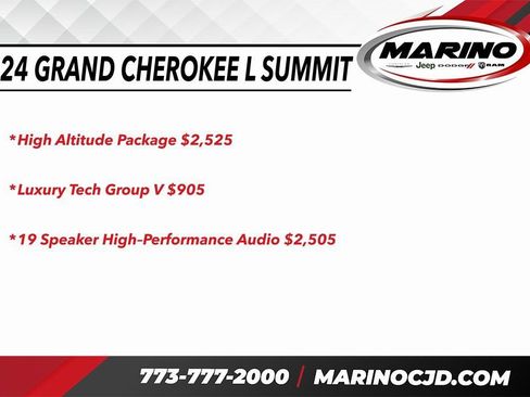 Certified 2024 Jeep Grand Cherokee L Summit w/ High Altitude Package image 3