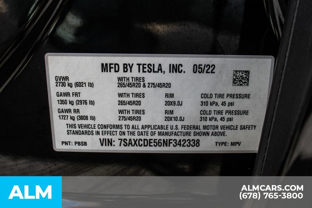 Used 2022 Tesla Model X AWD/4WD image 33