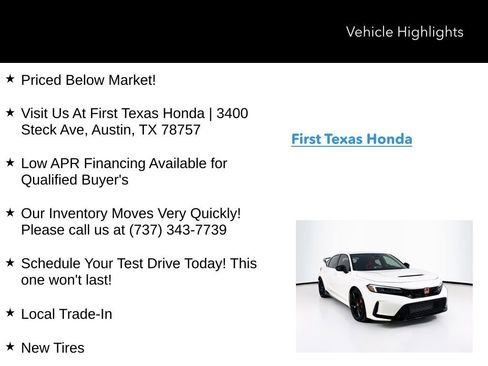 Certified 2025 Honda Civic Type R image 10