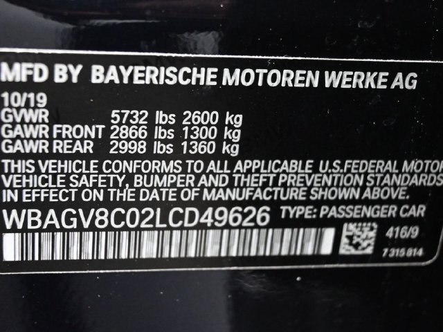 Used 2020 BMW M850i Gran Coupe xDrive AWD/4WD image 8