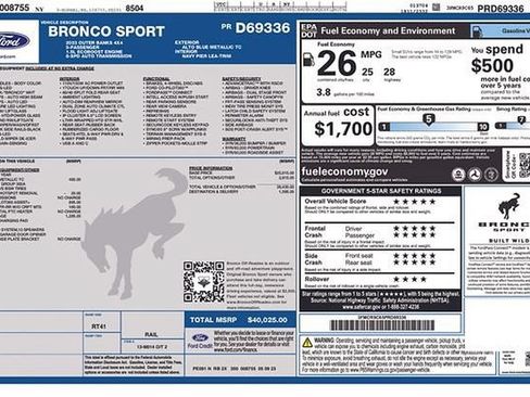 Used 2023 Ford Bronco Sport Outer Banks w/ Tech Package AWD/4WD image 23